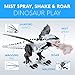 Toysery Walking Dinosaur Toy with Fire Breathing Dragon Mist Spray, Realistic Sounds and Simulated Red Fire Lights from Mouth