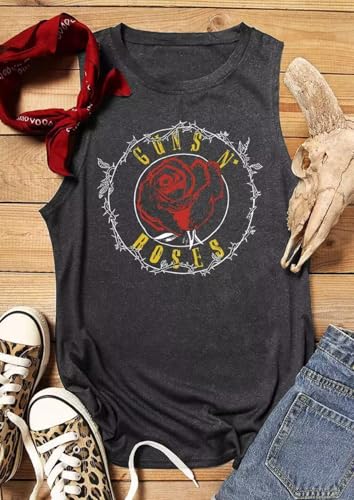 VKEGNIO Vintage Flower Tank Top Women Summer Graphic Sleeveless Tops Tank Bohemian Cute Print Casual Summer Shirts2