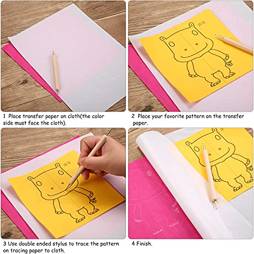 2 folhas A4 camiseta transfere papel, papel de transferência de calor luminoso para jato de tinta, l