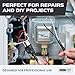 Iron Forge Cable 12 Gauge Power Cord Replacement - 10ft,15 Amp Black Heavy Duty, 12/3 SJT 3 Prong Cable - for Appliances & Power Tools, NEMA 5-15P