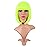MapofBeauty 12 Inch /30 cm Fashion Lady Short Straight Synthetic Flat Bangs Bob Wig (Neon Yellow)