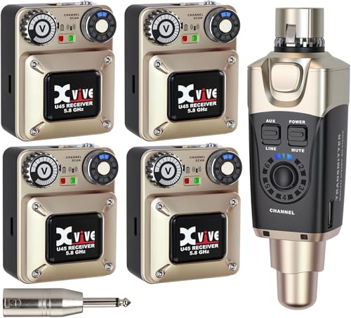 配信機器・PA機器・レコーディング機器 U4 XV-U4 IN-EAR MONITOR Wireless System Amazon.com: Xvive U4T9 with U4 Wireless in-Ear Monitor