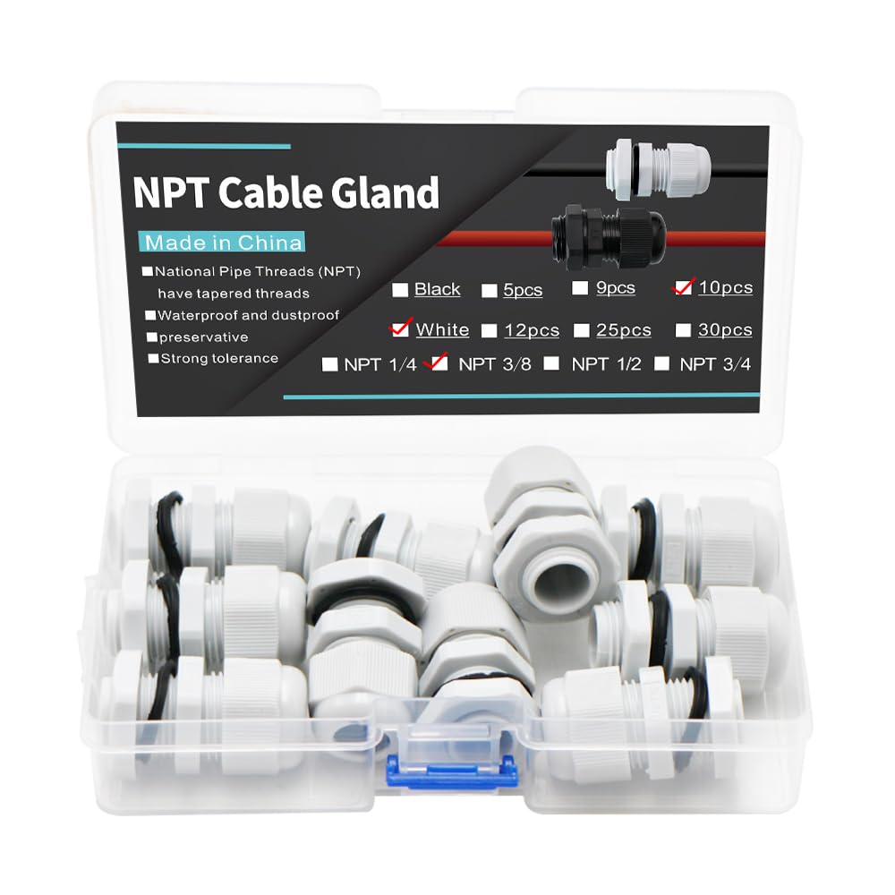 YQMIGU Waterproof Wire Grommet, Power Cord Strain Relief 10PCS x