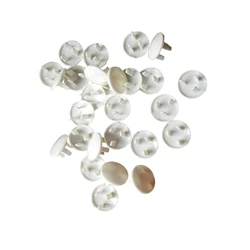 Kisangel 10Pcs Safety Socket Covers Electrical Outlet Protection for Boy Girl Durable Material Prevents Electrical Shocks Fires for Home Childproofing