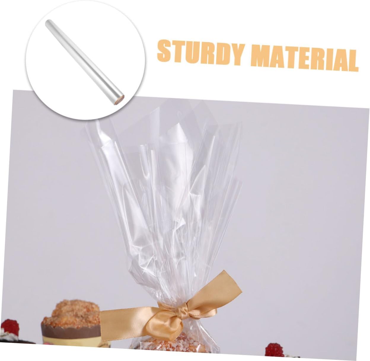 HAPINARY 2rolls Wrapping Cellophane Flower Wrap Flower Packing Film Smooth Surface Wrapper Accessory Versatile for Birthday Banquet