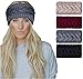 Produktbild Chalier 4 Stück warmes Winter-Stirnband für Frauen mit Kabel gehäkelt Turban Ohrwärmer Stirnband Geschenke - - Einheitsgröße