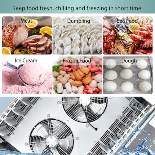 Image of Kolice 10-Tray Commercial Blast Chiller -40F | 250L Stainless Steel Shock Freezer with AI Controller | Heavy Duty Flash Freezer for Bakery Frozen Dough, Ice Cream, Restaurant Use | 1450W, 110V