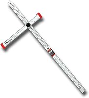 Vista 1 de Kapro - 317 Adjustable Drywall T-Square Tool - Aluminum - for Layout and Marking - Features Sliding Head and Dual Directional Printed Scale - 48 Inch