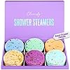 Cleverfy Shower Steamers for Aromatherapy Purple Box of 6 Shower Bombs