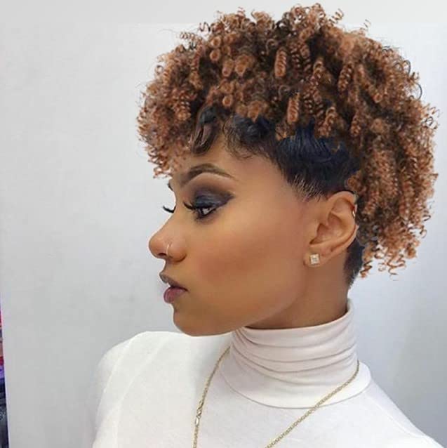 Brown Mohawk Ponytail Extension Cute and Curly Mohawk Wig