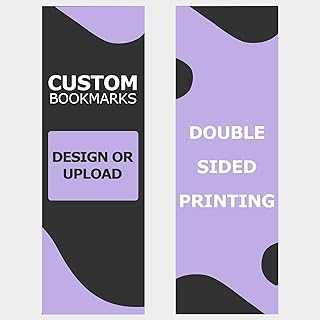 GotPrint Custom Made Bookmarks | 2x6 Upload Photos, Logos, or Text | Glo...