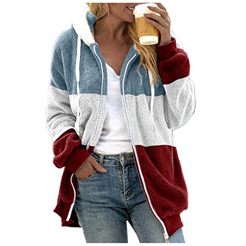 Sweatershirt chaud manteau femme couture doux avec capuche pour doudoune ski et hiver