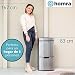 Homra - Nexo, cubo de basura con 3 compartimentos, para reciclar, 72...