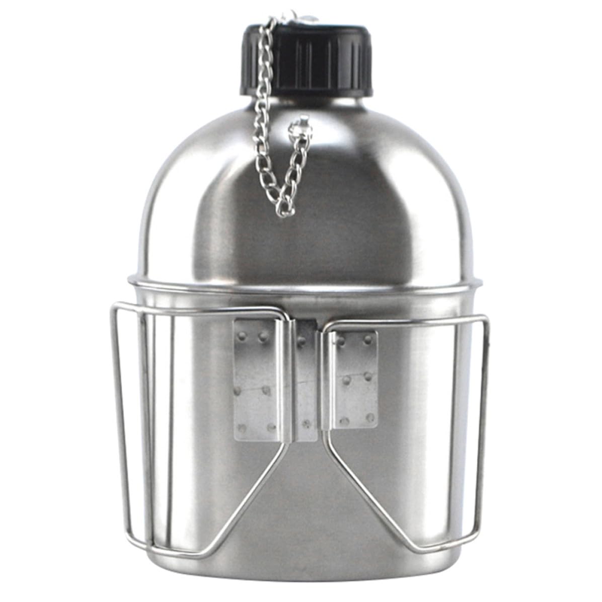 PLAFOPE Borraccia in Acciaio Inossidabile da 1l Chiusura Ermetica Forte, Bollitore Portatile Pratico per Campeggio e Escursionismo, Design Argento Compatto per Uso Esterno e Viaggi