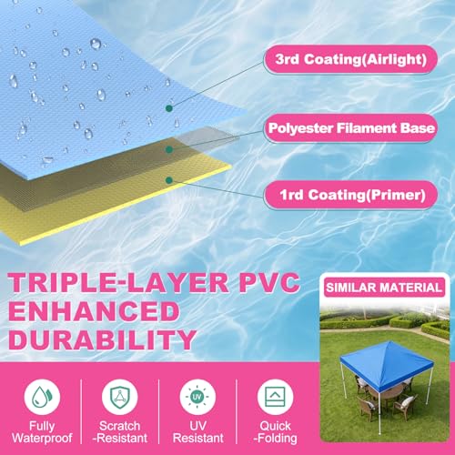 Image of Adult Inflatable Pool Floats | UPF50+ & Rain Canopy | 2 Large Drink Holders| Deepened Seat | Inflatable Lounger Float for Swimming Pool /Beach /Lake /Party | Pink