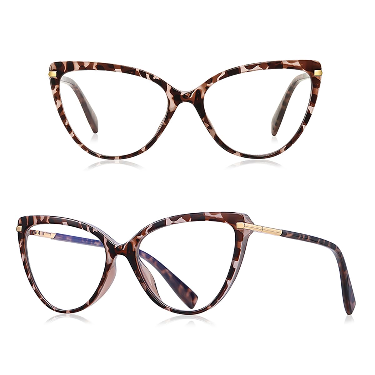 Gafas de moda con montura TR90 de ojo de gato, pequeñas, antirayos azules, retro, para mujer, oficina, señora