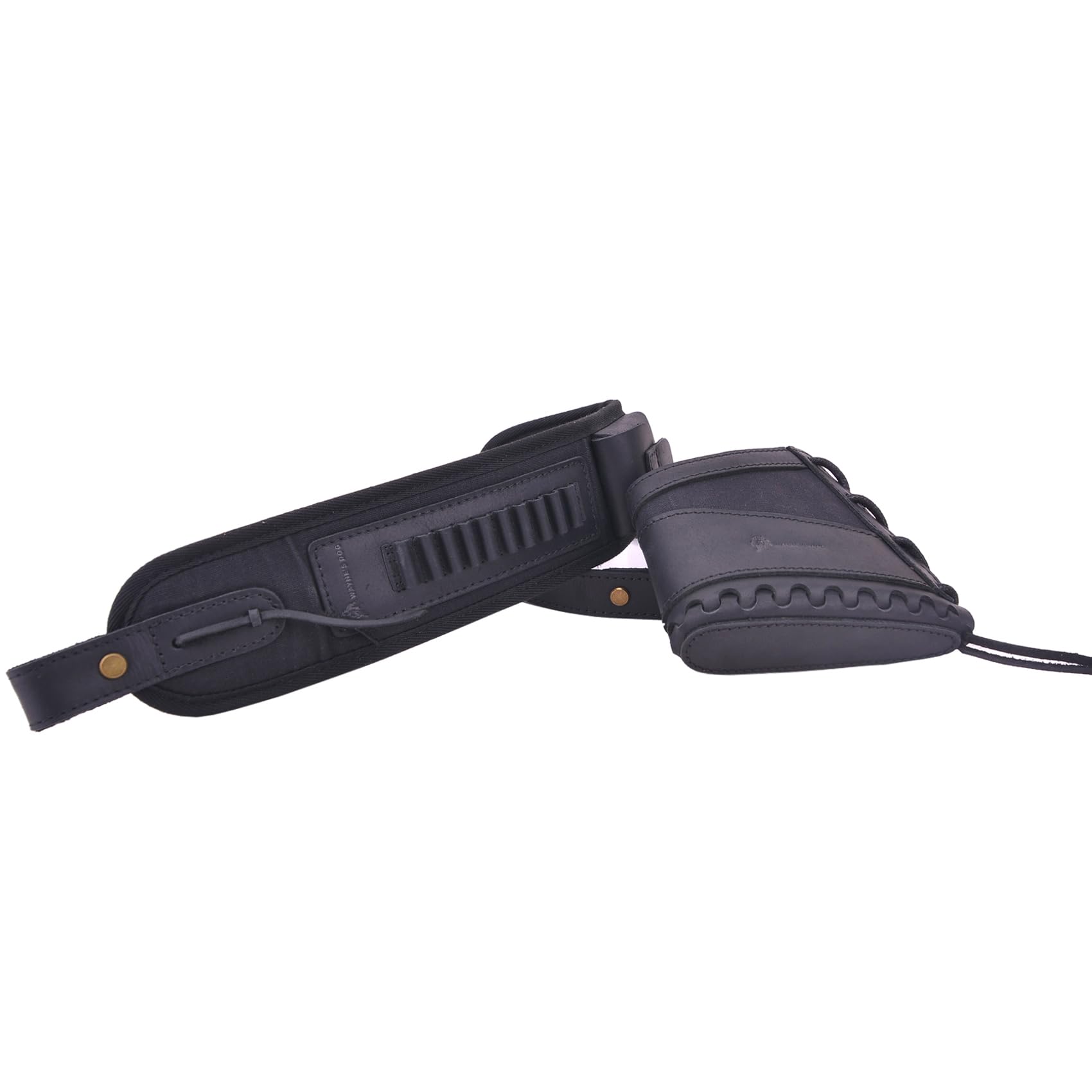 Tas Trost Almohadilla de retroceso de cuero con soporte de carcasa para .308 .30-30 .30-06 .45-70 .357 .22lr 12GA 16GA