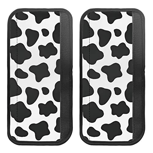 SEANATIVE Kühlschrank-Türgriff-Abdeckung mit niedlichem Kuh-Druck, 2 Stück, Schwarz-Weiß, Camouflage-Design, waschbar, Küchengerät, Türtuch, rutschfester Schutz Cover
