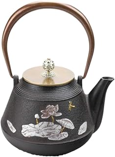 HALAHAI Tetera Hierro Fundido Japonesa Tetera Japonesa De Hierro Fundido De 1,2 L/1200MlL, Tetera Japonesa, Tetera Creativa para El Té Familiar De La Tarde Tetera Japonesa Hierro