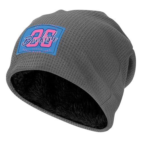 Bonnet homme femme à motifs pour sports d'hiver et grand froid