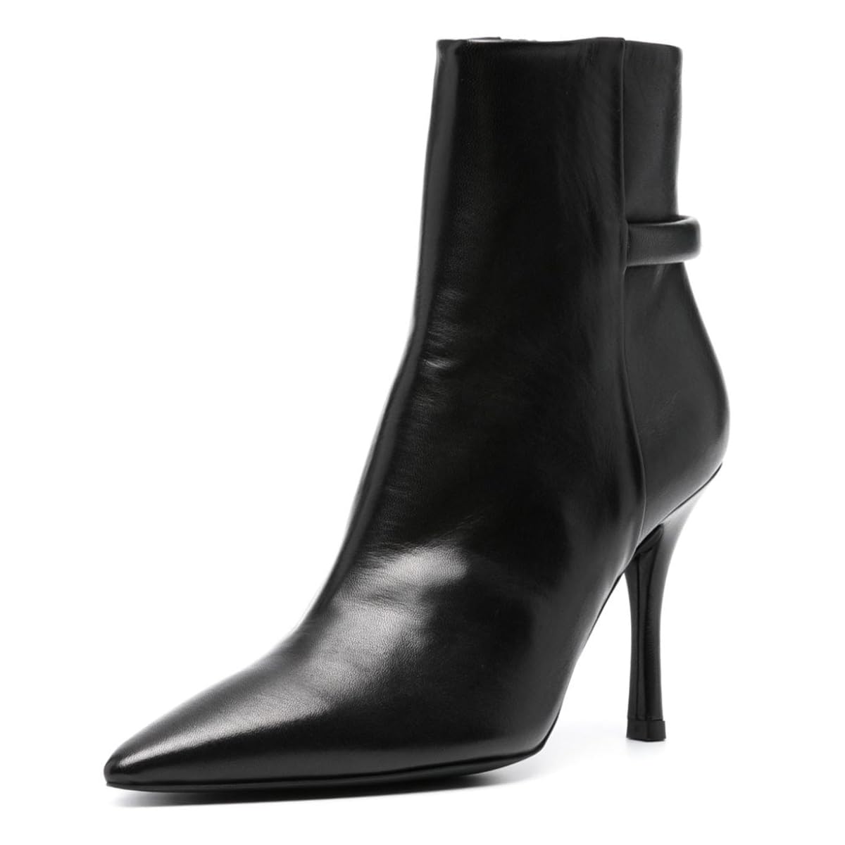FOWT Women Classic Pointed Toe Side Zipper Ankle Boots Thin High Heel Ladies Evening Dress Date Booties Size