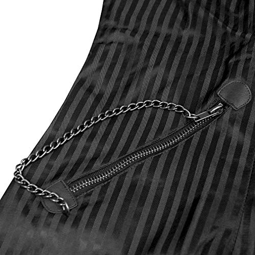 Charmian Men’s Steampunk Victorian Renaissance Waistcoat Vest Business Suit Vest4