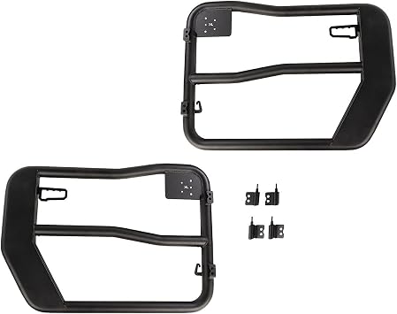 Rugged Ridge Fortis Tube Doors for Jeep Wrangler JK/JKU | Steel, Black | 11509.31 | Fits 2007-2018 Jeep Wrangler JK/JKU