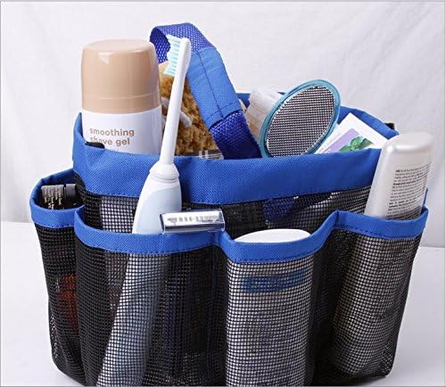 Christmas Clearance! Quick Dry Mesh Shower Caddy,8 Pockets, Apply Perfectly to Carry Your Bathroom Accessories, Mesh, Light and Rustproof