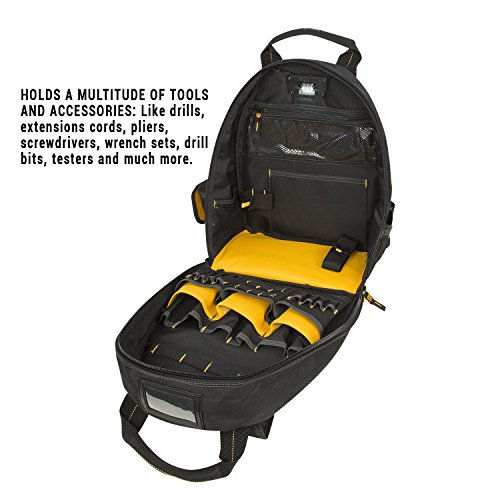 DEWALT DGL523 Mochila de ferramentas iluminadas, 57 bolsos
