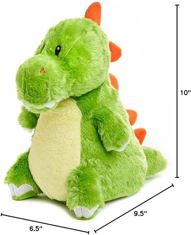Cuddle Barn - Dino Brites - Waddlin' Terry | Animated Dinosaur Stuffed Animal Green T-Rex Plush Toy Waddles and Plays Wild Thing, 10"