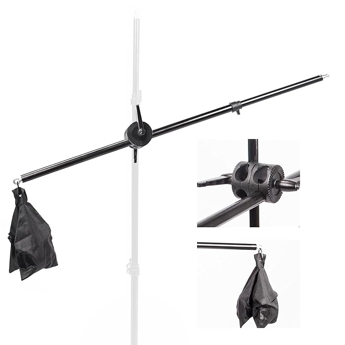 Studio Boom Arm 1.2m Heavy Duty Metal C-Stand Light Extension Photo - Foto 9