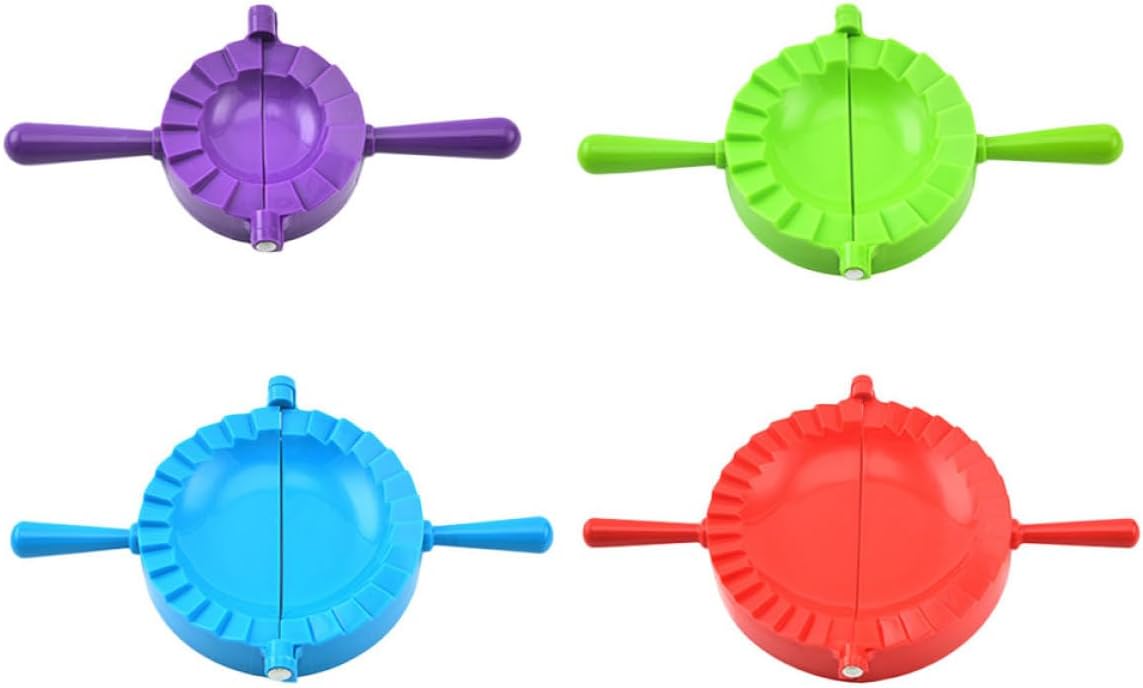 Dumpling Mold Set 4pcs Manual Dumpling Makers Press Tools with Large, Medium, Small, Mini Sizes Pp Kitchen Gadget for Home Cooking Random Color
