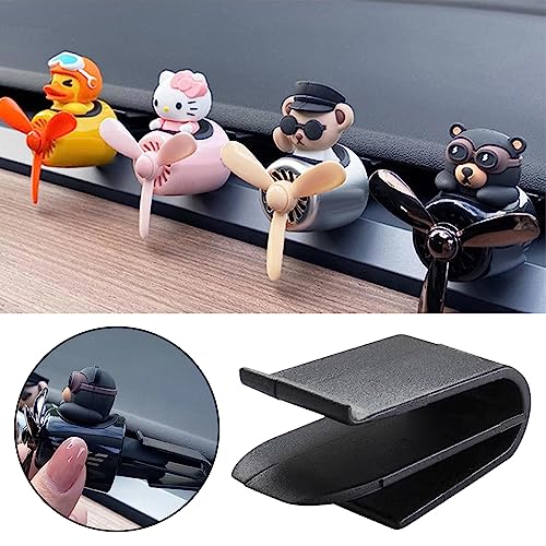Image of ALI2 6 Pieces Air Freshener Adapter Compatible with Tesla Model 3 Model Y,Car Air Vent Freshener Fixing Clip Adapter Air Freshener Holder with Sponge Pad Compatible with Tesla Model 3 Model Y,Black