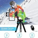 Endurax 60 Inch Camera Tripod with Remote Shutter & Phone/Tablet Holder, Compatible with Canon Nikon DSLR, Perfect for Beginners
