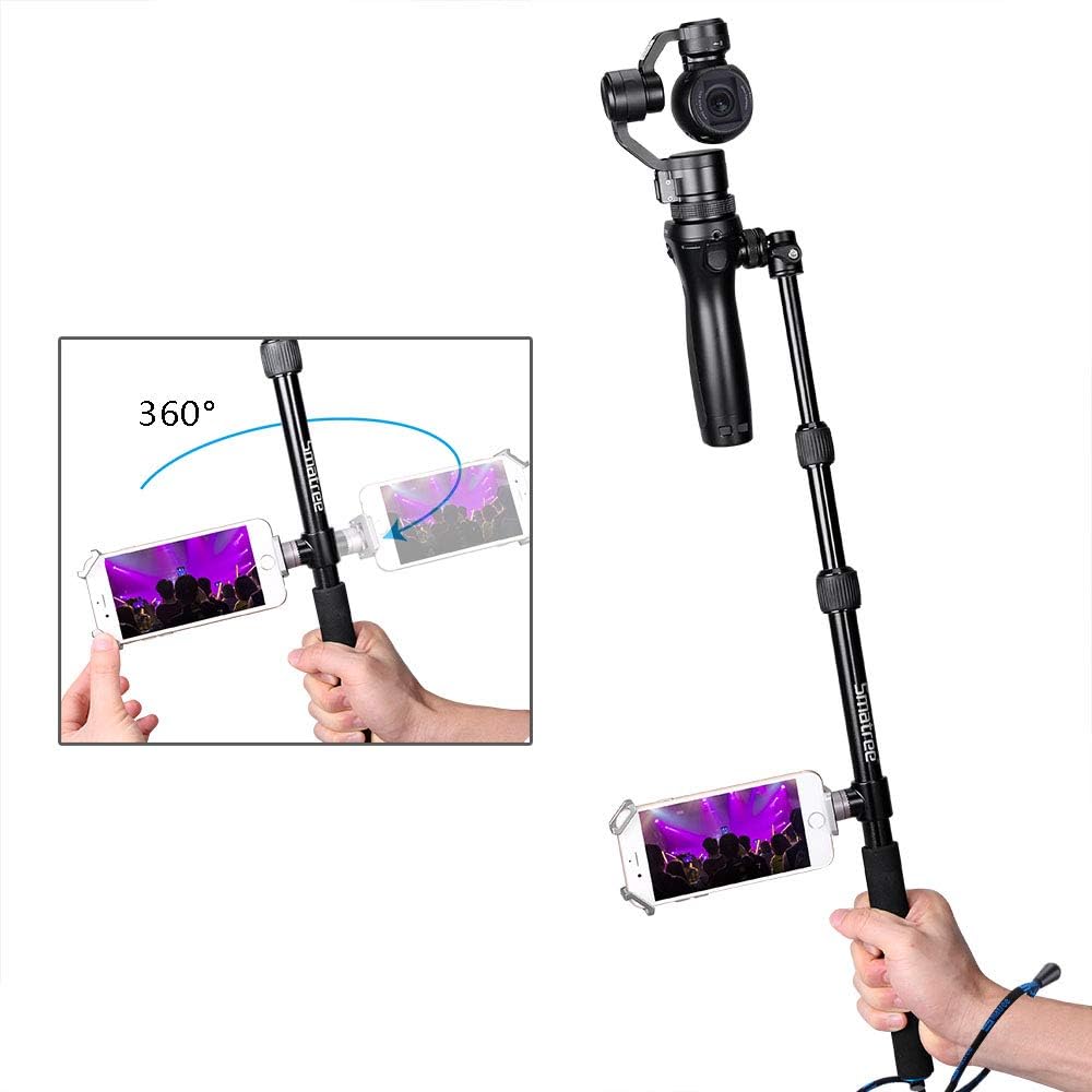 Buy 1 get 1 Smatree Selfie Stick Monopod with Tripod Compatible for DJI OM 4, DJI OSMO, OSMO Mobile 3, OSMO Mobile, OSMO Pro/Raw, Telescope Pole with Adapter for DJI Phone Clip Holder Review Smatree Selfie Stick Monopod with Tripod Compatible for DJI OM 4, DJI OSMO, OSMO Mobile 3, OSMO Mobile, OSMO Pro/Raw, Telescope Pole with Adapter for DJI Phone Clip Holder