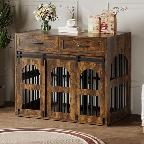 Meuble cage chien intérieur IRONCK pour intégrer la niche dans votre salon - 8