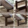 Japanese Solid Wood Folding Floor Coffee Table,Low Table for Sitting on The Floor,Portable Folding Japanese Table Chabudai Table for Tatami,Balcon,Meditation,Altar