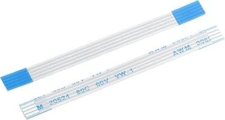 MECCANIXITY Flexible Flat Cable Extension Ribbon Cables 4 Pins 1.0mm Pitch 60mm for 3D Printer, DIY, Camera, Screen and DVD Player Connector A Type Pack of 10
