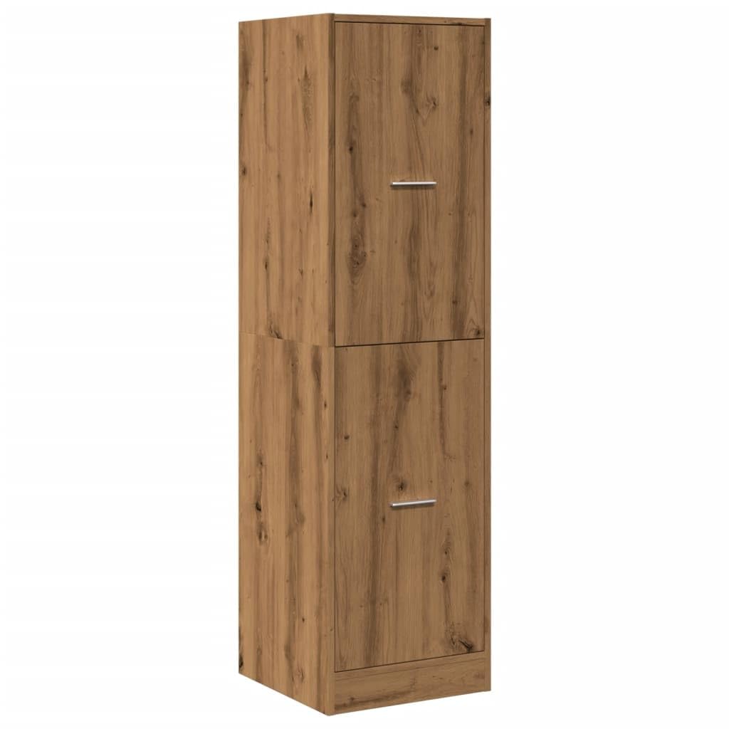 Apothekerschrank Artisan-Eiche 40x41x144,5 cm aus Holzwerkstoff, Schubladenschrank mit praktischem Stauraum für Küche Wohnzimmer und Büro