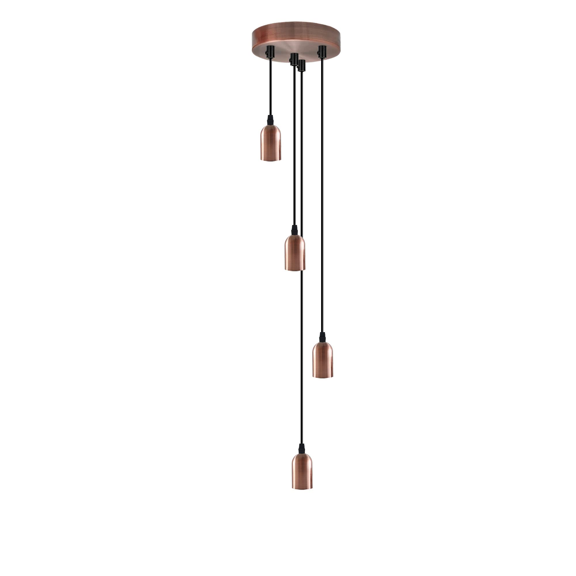 Modern Vintage Single Head Light Cluster Cascade Ceiling Pendant E27 Drop Light Height Adjustable Hanging Lamp Fixture for Kitchen Restaurant etc. โ image 1