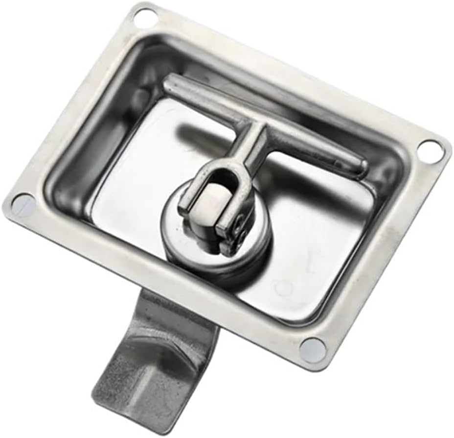 304 Stainless Steel Pull Plate Lock is Suitable for Industrial Distribution Boxes 1Pcs