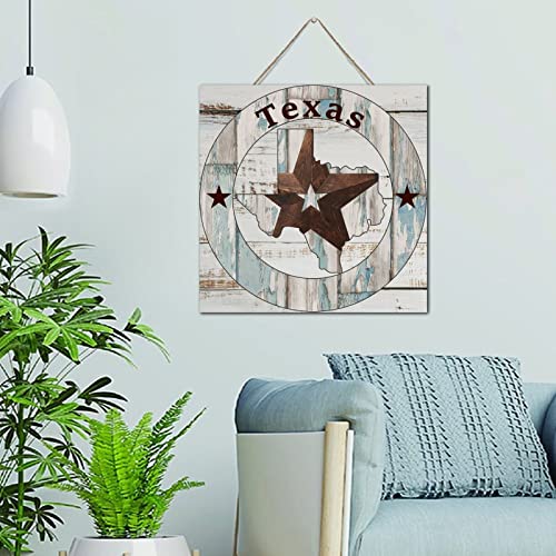 Panneau de bois rustique Texas Lone Star tableau mural 30cm maison