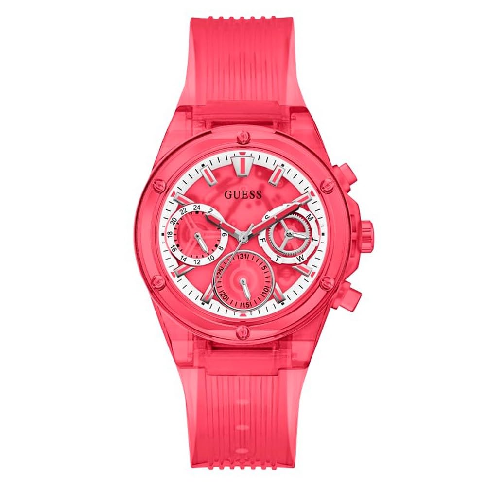GUESS Polyurethane Women 39.0Mm Analog Watch - Red Strap Red Dial Red Case, Red Band (B0CLFHHLZD) Amazon Price History, Amazon Price Tracker