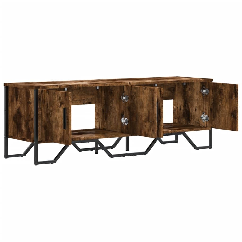 vidaXL Mobile Porta TV Rovere Fumo 122x34x41 cm in Legno Multistrato