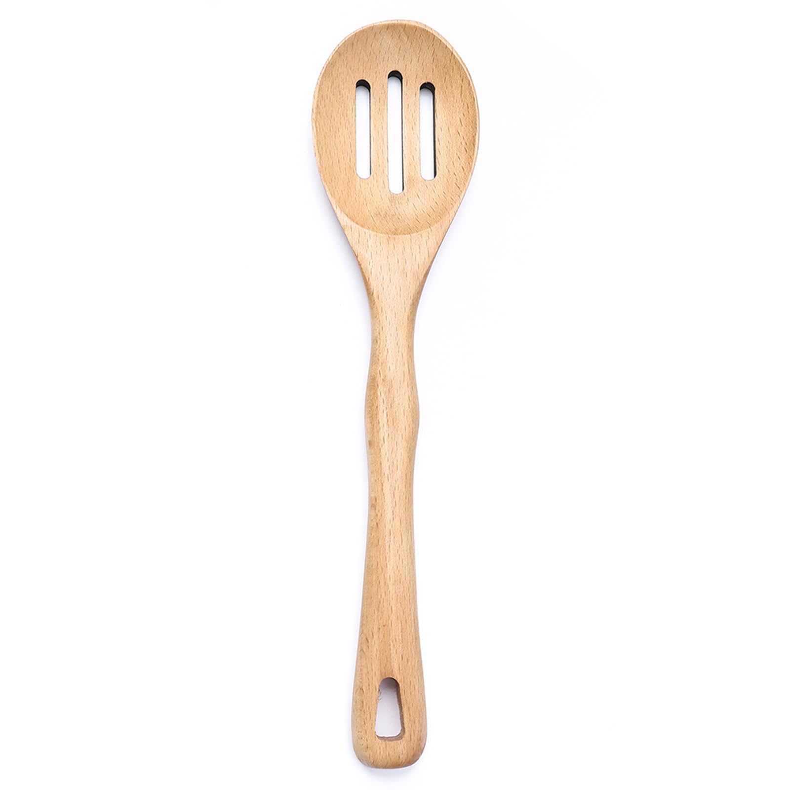 Wooden Spoon for Cooking 11.8 Inch Kitchen Slotted Spoon for Stirring Mixing Serving