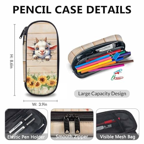 Kids Backpack, Cute Goat Backpacks, Preschool Elementary Kindergarten School Bag for Boys Girls 3-8, Set of 3 17 Inch Casual Bookbags for School Travel Camping4