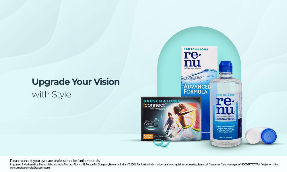 Bausch & Lomb Iconnect Contact Lens - Spherical | Monthly Disposable | Hydrogel Material | (-3.75, Pack of 3) — Amazon image 3