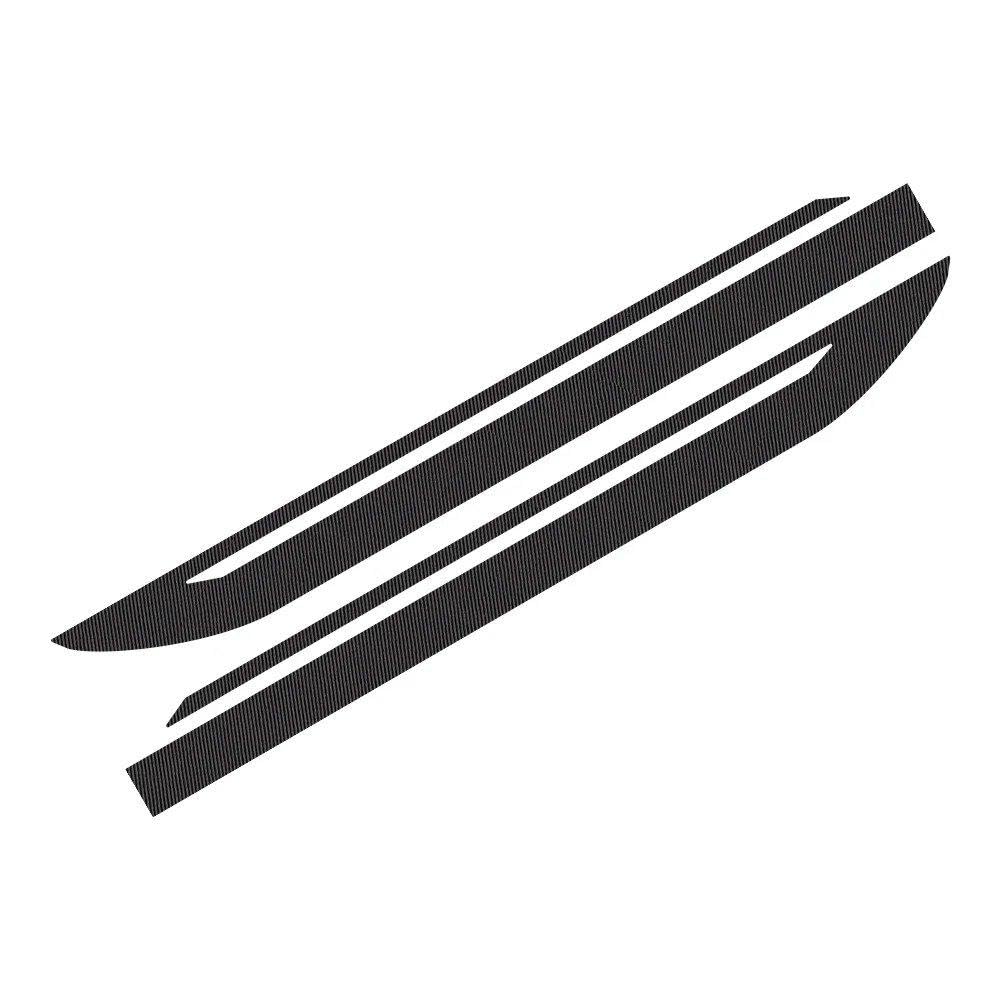 Bertdcx Carbon Fiber Auto Accessory Car Side Door Body Stickers Racing Stripe Style Vinyl Film Decals Car Accessories(Carbon Fiber)