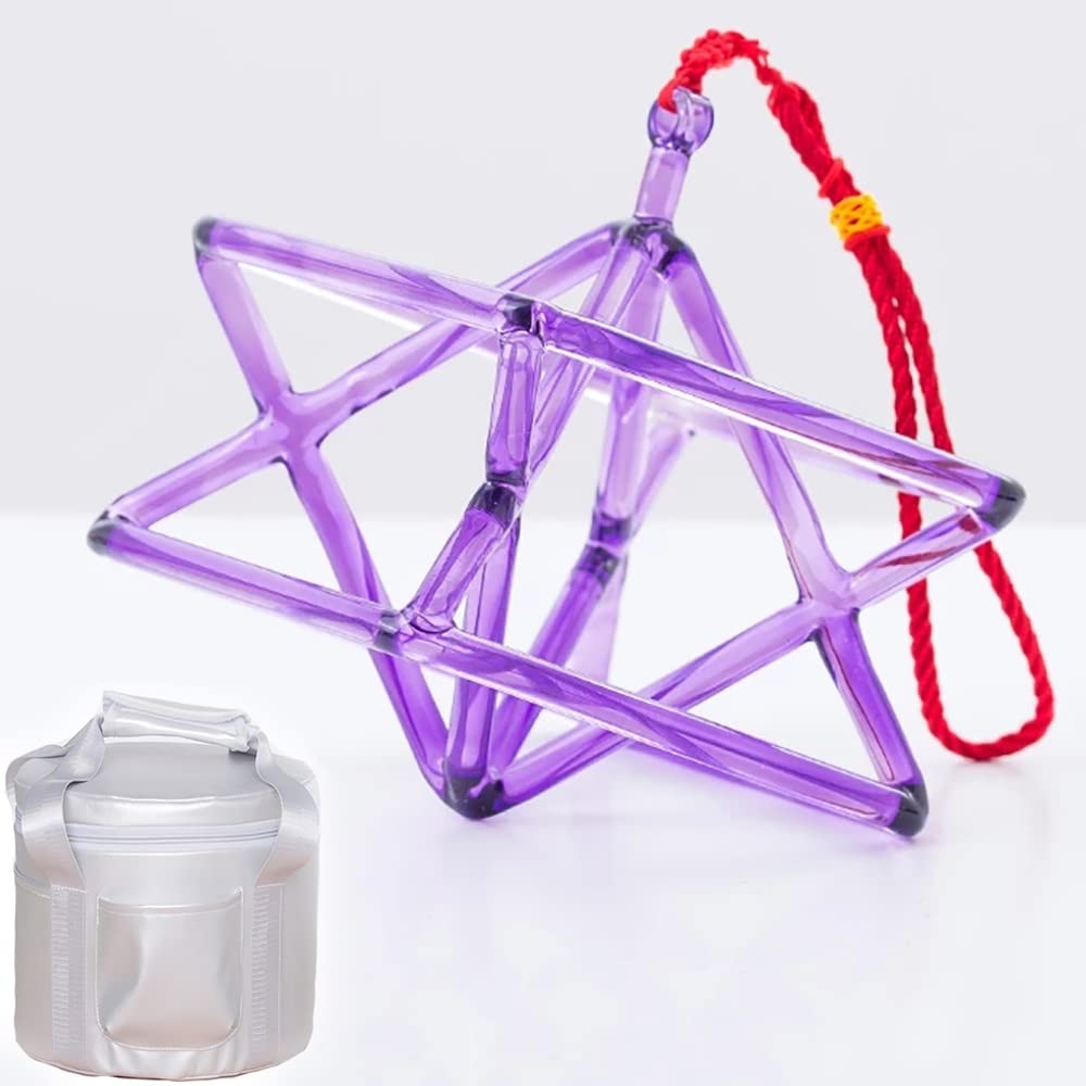 SBCGFY Quartz Crystal Singing Pyramid, Excellent Sound ForMeditation, Perfect ChakraMusical Instrument, With Crystal Striker And Carry Case Bag,