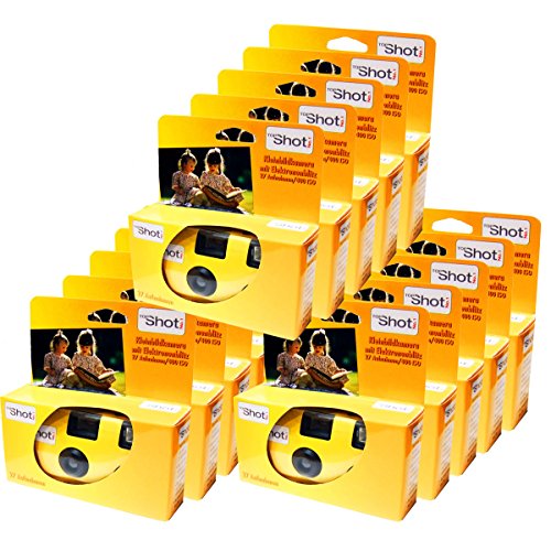 TopShot Lot de 15 appareils Photo jetables PHOTO PORST pour 27 Photos avec Flash